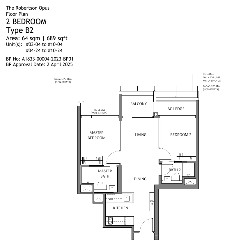 Type B2 · 2-Bedroom