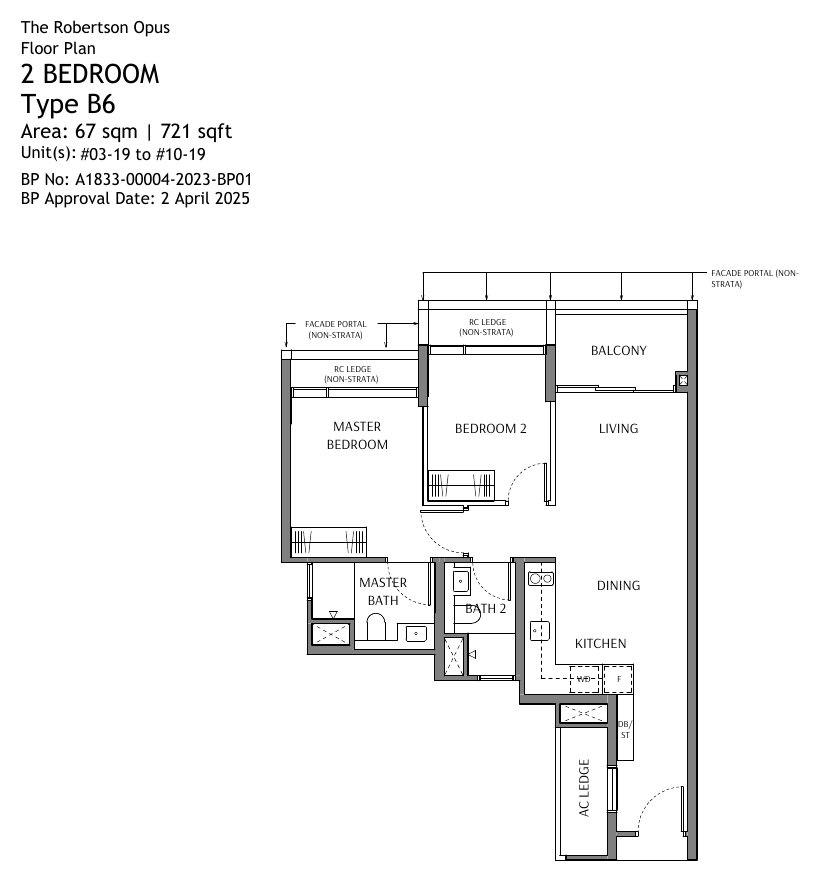 Type B6 · 2-Bedroom