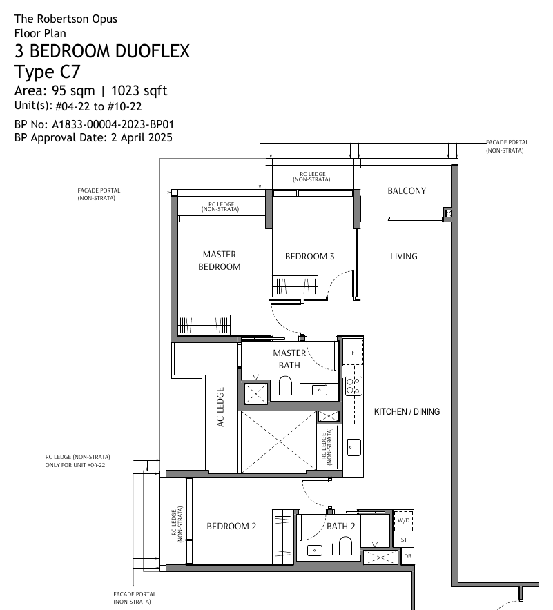 Type C7 · 3-Bedroom Duoflex