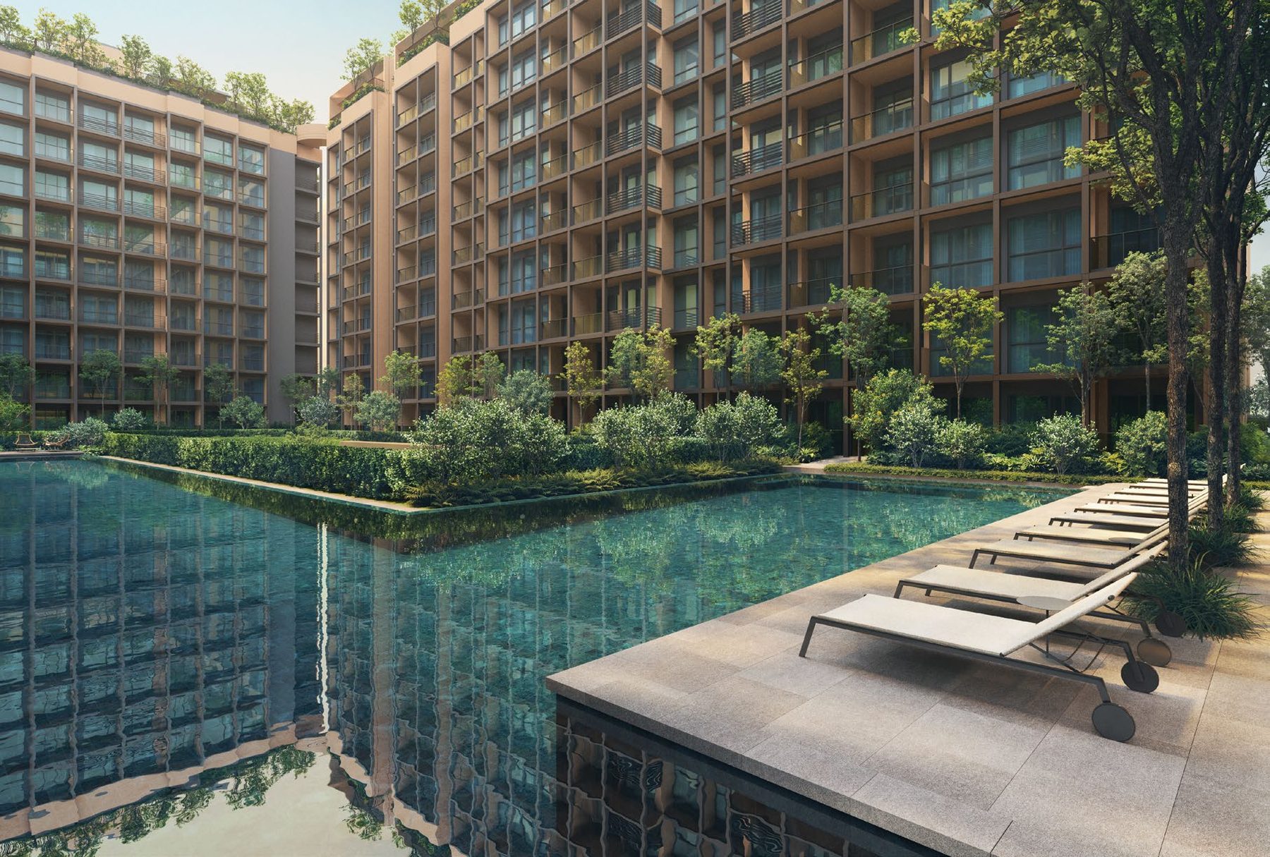 Cantilevered pool (artist’s impression)